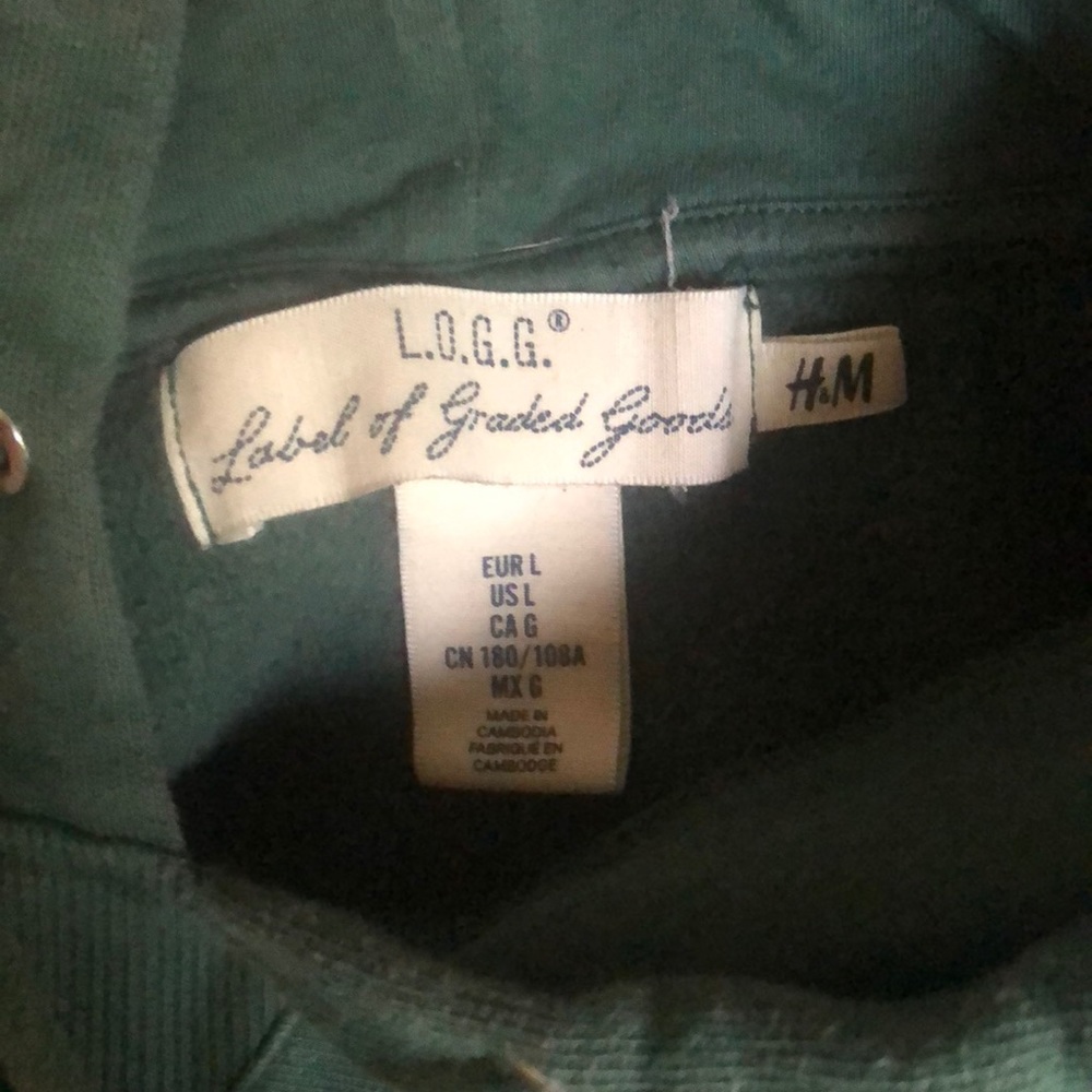 Large green ‘Paths’ hoodie
